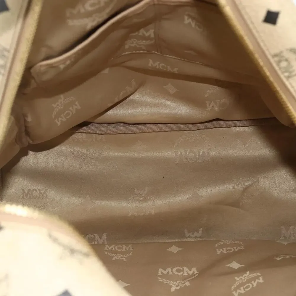 MCM Visetos Logogram Backpack Beige